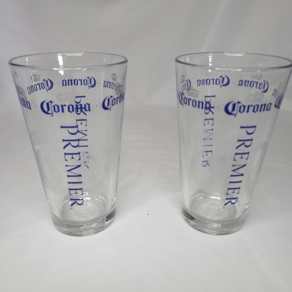 Corona Premier 16 oz Glass Tumblers (Set of 4)